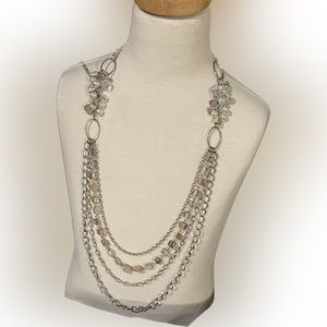 Sea shell-rocks  chain necklace